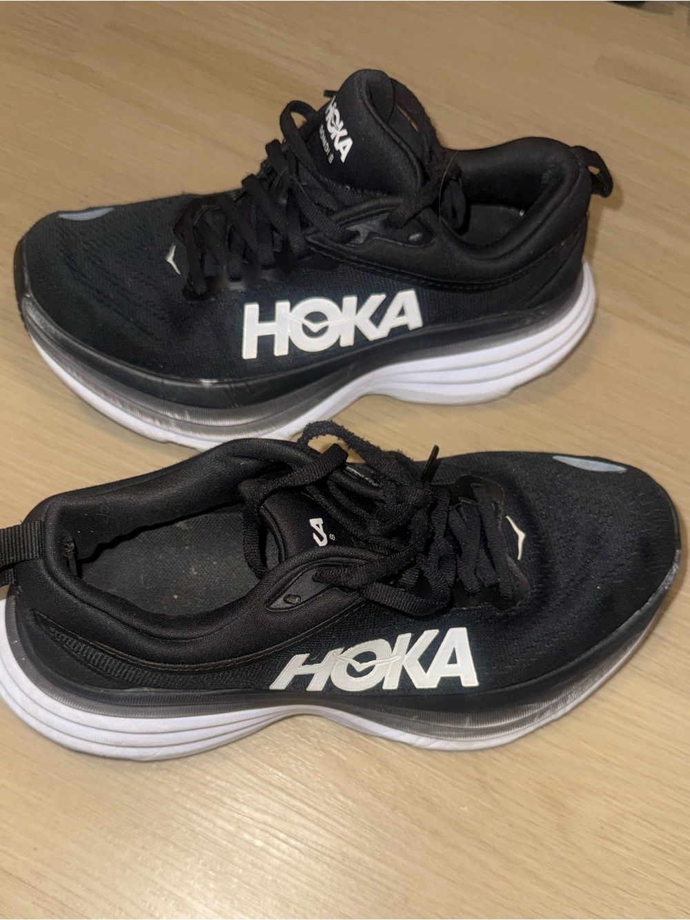 Hoka One One Bondi 8 Men's Running Shoes Athletic Sneakers Size us:7.5 fit 7